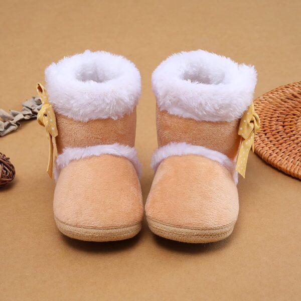 Infant Dress Shoes Boys Toddler Boys And Girls Plush Snow Booties Warming Shoes Baby Soft Boots Infant Baby Shoes Infant Shoes Boys - Image 4