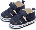 First Walking Shoes for Baby Boy Summer Fashion -Slip Prewalker Sandals Baby Crib Shoes Pierced Soft Baby Shoes Sandals Girls - Image 5