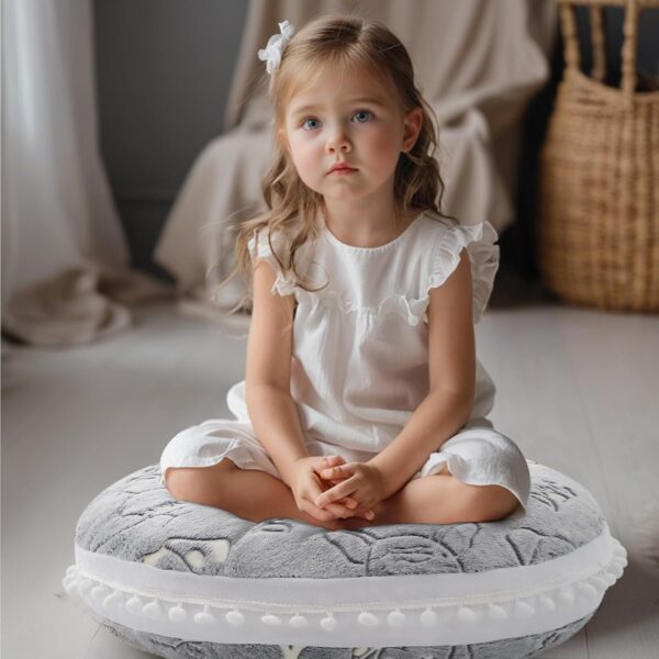MeMoreCool Kids Floor Pillow Seating Round Floor Cushion Glow in Dark, Large Floor Pillow for Kids, Child Floor Pillow Cushion for Sitting, Big Circle Pillow Seat for Floor Playroom Reading Nook - Image 6