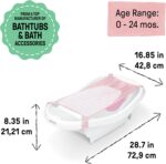 Summer by Ingenuity Comfy Clean Deluxe Newborn to Toddler Bather, 0-24 Months, Pink - Image 13