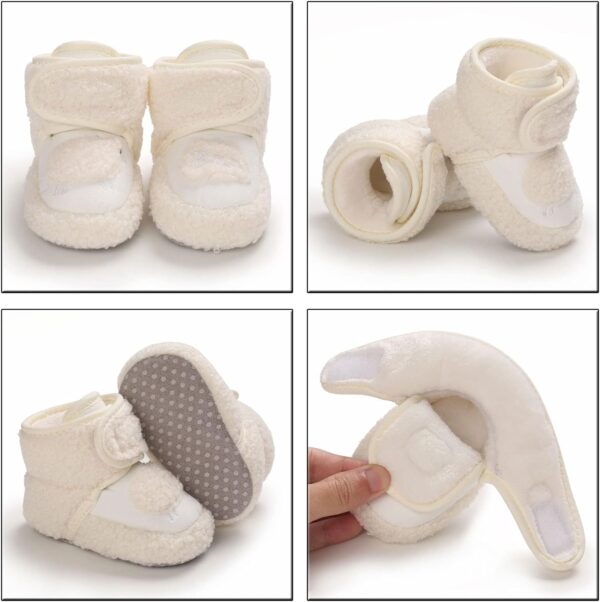 Baby Boy Booties 6 12 Months Baby Outdoor Boots Warm Shoes Soft Booties Comfortable Boots Infant Toddler Warming Home Shoes Snow Boots for Baby Girls Baby Slippers 6 12 Months Baby Girl Shoes Boots - Image 5