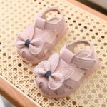 Toddler Baby Girl Shoes Breathable Shoe Dew Toe Shoe Bag Head Sandals Girl Sandals Baby Soft Shoe Covers Sandals for 0 to 2 Years Toddler Girl Sandals - Image 2