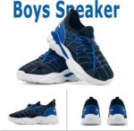 maxvinci Boys Trainers Kids Running Shoes PE Trainers Breathable Sports Tennis Sneakers Slip-On Outdoor Athletic Walking Shoes - Image 3