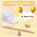 Booulfi Baby Boy Shoes Newborn White Shoes Socks for Infant Boy Girls,2 Pcs Christening Baptism Baby Shoes and Socks Set - Image 6