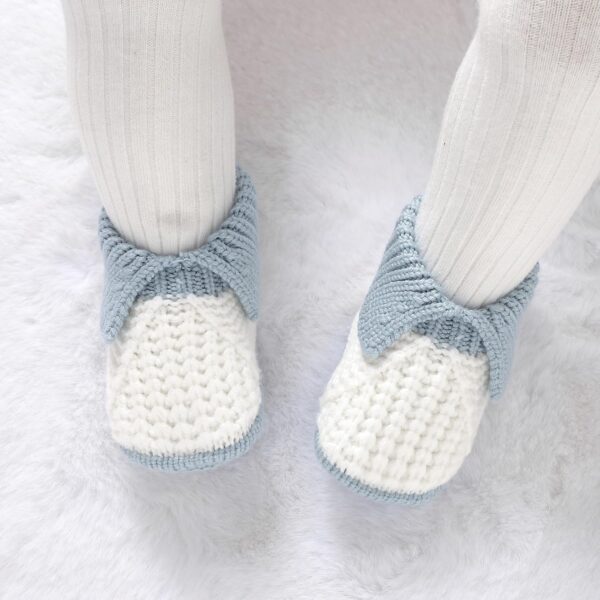 Neiwech Baby Booties Newborn Hand Knit Sock Shoes Soft Cozy First Walkers for Infant Boys Girls - Image 2