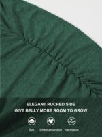 Love2Mi 3PCS Maternity Shirt Short Sleeves Maternity Wear T-Shirt Casual Maternity Tops - Image 4