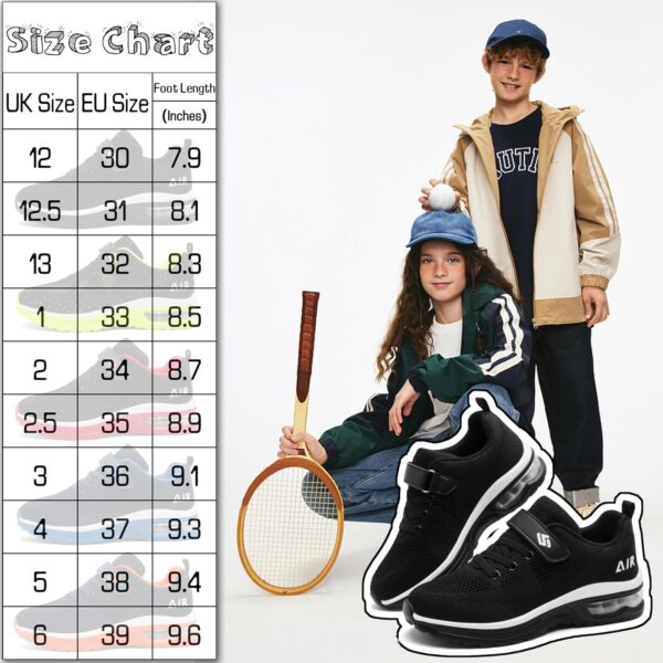 Kids Trainers Boys Girls Walking Running Shoes Athletic Sneakers Child Lightweight Breathable Tennis Sports Shoes - Image 6