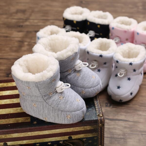Boot Toddler Size 6 Baby Shoes Warm Short Boots Shoes Fashion Printing Non Slip Breathable Boots Baby Size 6 Shoes Boy - Image 7