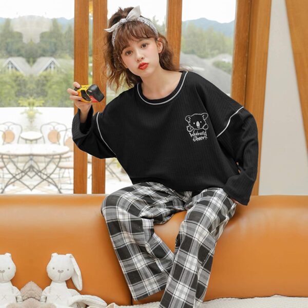 GOSO Pyjamas for Girls 8-9 9-10 11-12 12-13 14 Years Print Long Sleeve Casual Sleepwear Tops & Pants Gift for Kids - Image 6