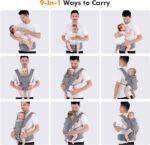 Baby Carrier Newborn Carrier Advanced 6-in-1 Carrier Multifunction Toddler Carrier Ergonomic - Image 5