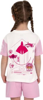 Paw Patrol Girls Tshirt And Shorts | Skye Kids Clothes | Skye Cotton T Shirt And Girls Shorts | Ages 18 Months To 8 Years - Image 3