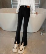 CHENSIYU Kids Boys Girls Toddler Girl's Leggings Toddler Black Trousers Kids Lightweight Bloomer Joggers Baby Black Leggings Unisex Baby Clothes - Image 4