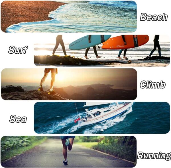 Mateju Kids Water Shoes for Kids Girls Boys, Unisex Toddler Classic Swim Aqua Socks Quick Dry Non-Slip Lightweight Barefoot Beach Shoes for Summer Swimming Pool Sport Surf - Image 8