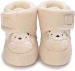 SRTUMEY Toddler Children Winter Snow Boots Kids Fur Lined Ankle Windproof Shoes Baby Boys Girls Winter Boots for Toddler Children UK,Water-resistant Outdoor School Booties - Image 4