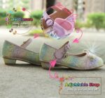 Princess Dress Up Shoes Girls' Mary Jane Shoes - Girls Party Pumps - Flower Girl Wedding Party Girls Sparkly Shoes - Image 3