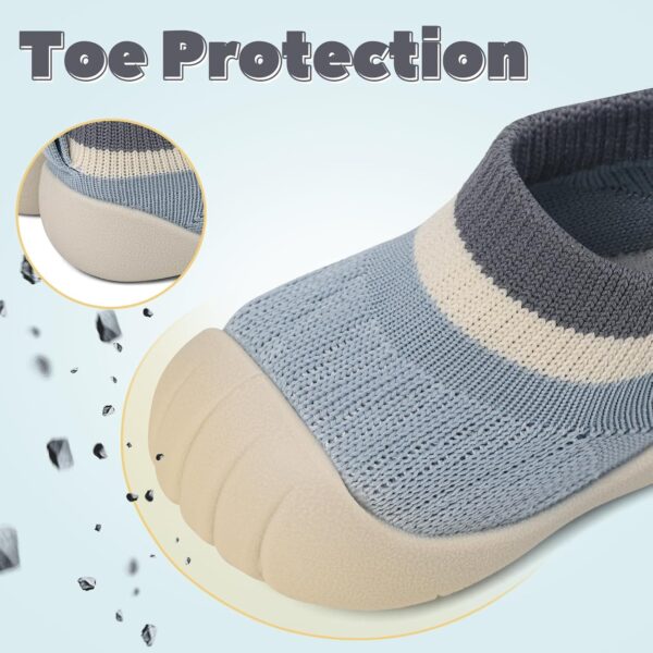 MK MATT KEELY Baby Boy Girl Shoes Toddlers Barefoot Trainers Baby Walking Sock Shoes with Anti Slip Rubber Sole - Image 5