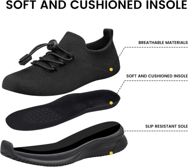 YHOON Toddler/Little Kid/Big Kid Boys Girls Trainers Kids Shoes Lightweight Breathable Athletic Running Tennis Fitness School Child Sock Trainers Shoes - Image 3