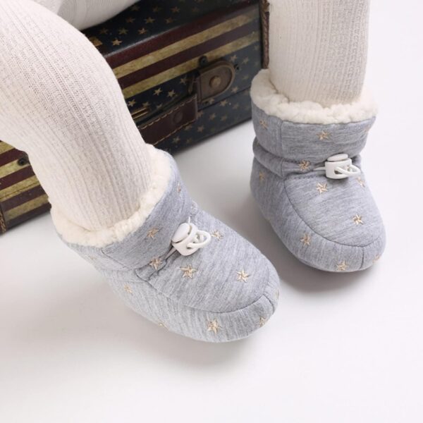 Infant Boys Shoes Baby Shoes Warm Short Boots Shoes Fashion Printing Non Slip Breathable Boots Size 4 Shoes for Baby Girls - Image 3