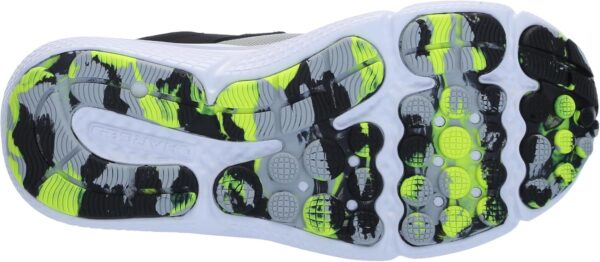 Under Armour Bps Assert 10 Ac boys Shoes, (102) Mod Gray/Black/High Vis Yellow, 2 Wide Little Kid - Image 4