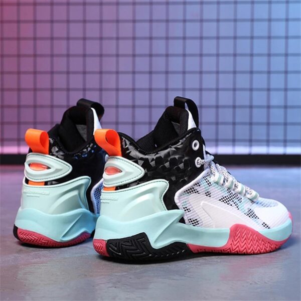 Light up Toddler Shoes Boys Sneakers Girls Trainers Comfort High Top Basketball Shoes for Boys(Little Kid/Big Kid) Big Kids Girl Shoes Size 4 - Image 3