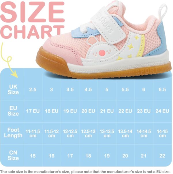 LACOFIA Baby Shoes Boys Girls First Walking Shoes Infant Toddler Trainers Soft Lightweight Anti-Slip Sneakers - Image 7
