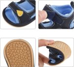 MK MATT KEELY Baby Boy Girl Sandals First Walking Leather Summer Shoes with Soft Rubber Sole for Newborn Infant Toddlers - Image 4