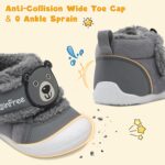 JOINFREE Baby Winter Boots Furry Baby Girls House Slippers Baby Boys Winter Booties Toddlers Cozy Shoes - Image 4
