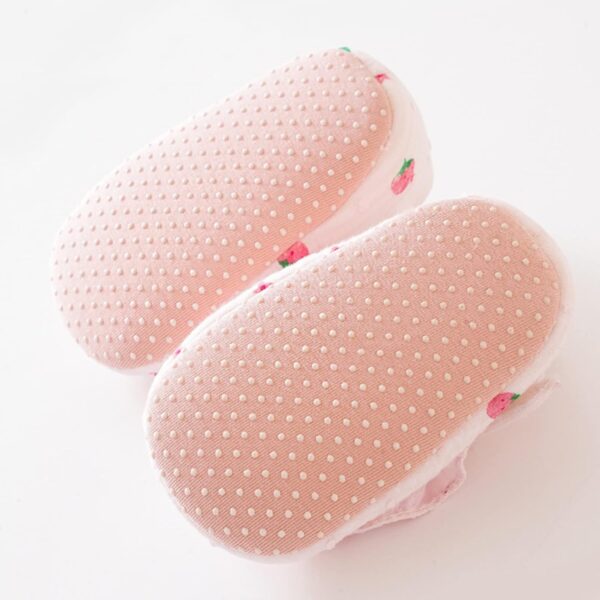 Infant Toddler Shoes Strawberry Prints Soft Soled Non Slip Socks Baby Floor Shoes Socks Spring and Summer Floor Socks Strip Shoes - Image 4