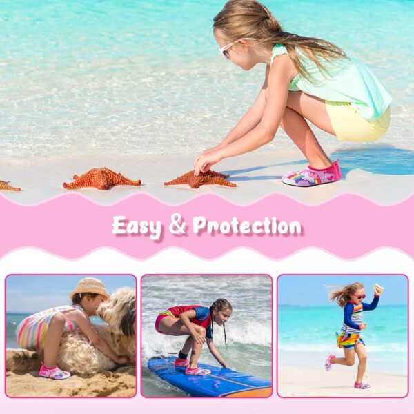 OWANVION Children's Water Shoes Quick Dry Non-Slip Water Skin Barefoot Swimming Water Shoes Kids Aqua Socks for Beach Pool for Boys Girls Toddler Infant - Image 6
