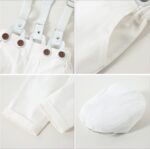 ZOEREA Baby Boy Gentleman Outfits Clothes Set 0-18 Months Romper Jumpsuit with Bow Tie + Suspender Pants Infant Wedding Clothing Sets - Image 3