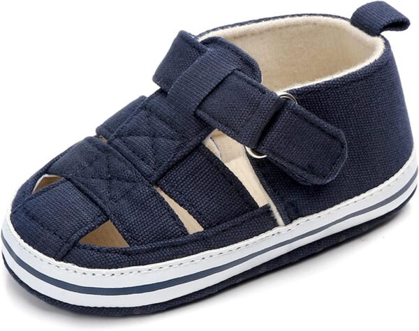 First Walking Shoes for Baby Boy Summer Fashion -Slip Prewalker Sandals Baby Crib Shoes Pierced Soft Baby Shoes Sandals Girls - Image 4