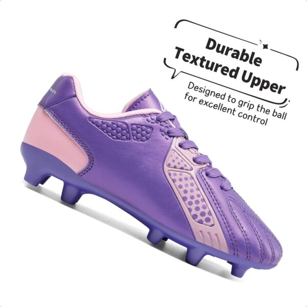 DREAM PAIRS Boys Football Boots Shoes Kids Girls Soccer Athletics Sport Training Shoes Indoor Outdoor Football Shoes Sneakers for Unisex - Image 2