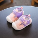 Toddler Baby Infant Closed Toe Sneaker Newborn Hook Loop Ankle First Walking Non Slip Shoes Lightweight Comfy Cotton Toddlers Sandals For Boys Size 8 Slides Big Kids 3( - Image 3