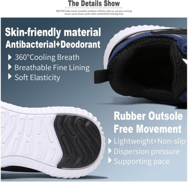 Boys Trainers Kids Running Shoes Child Athletic Shoes Casual Walking Shoes Boys Tennis Shoes Outdoor Sport Sneakers - Image 4