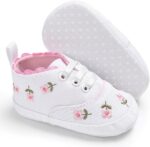 Leather Wedding Loafers Crib Shoes Floral Canvas Soft -Slip Baby Shoes Shoes for Boys Size 6