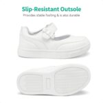 DREAM PAIRS Kids Girls Mary Jane Sneakers Strap Toddler Little Girls School Shoes Soft Walking Party Flat Shoes - Image 2