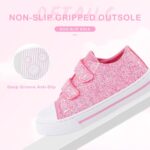 EUXTERPA Kids Trainers Boys Girls Easy Fasten Casual Sneakers Outdoor Shoes Walk Sport Canvas Pumps - Image 4