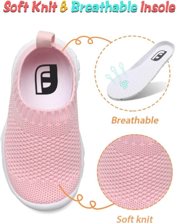 JIASUQI Toddler Shoes Boys Girls Slip On Shoes Kids Lightweight Breathable Sneakers - Image 2