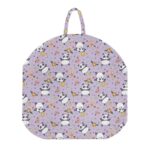 Babrukda Funny Panda Newborn Lounger Cover Daisy Floral Purple Pattern Baby Lounger Cover with Portable Handle Removable Slipcover for Infant Lounger Pillow Holiday Gifts (Lounger Not Included) -1 - Image 2
