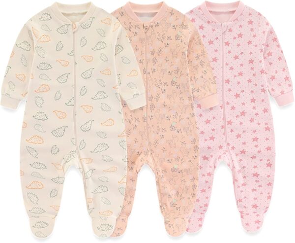 Newborn Baby Clothes Sets 23-Piece, 5-pack Bodysuit+3PJS and Accessories for 0-6 Months - Image 2
