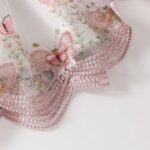 Valcatch Toddler Baby Girl Summer Dress Ruffle Long Sleeve Round Neck Button Bow Butterfly Mesh Dress with Hairband for 1-3 Years - Image 5