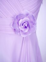 iEFiEL Kids Flower Girl Wedding Party Dress Junior Bridesmaid Dress Ruched A-line Summer Dresses - Image 5