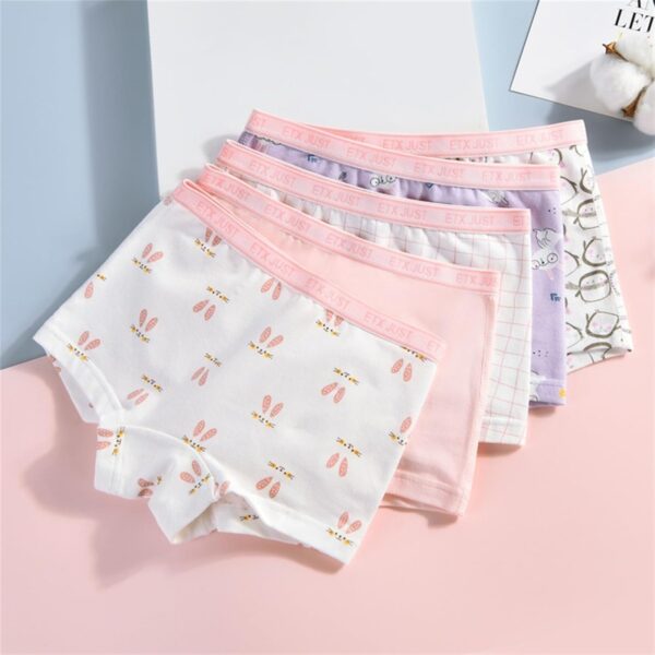 5 Pack Girl Cotton Underpanties Shorts Girls Toddler Knickers Panties Baby Briefs Underwear - Image 5