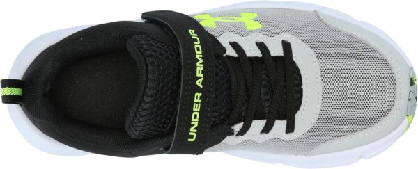 Under Armour Bps Assert 10 Ac boys Shoes, (102) Mod Gray/Black/High Vis Yellow, 2 Wide Little Kid - Image 5