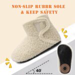 JOINFREE Baby Girls Boys House Shoes Baby Slippers with Non-Slip Rubber Sole Toddlers Cozy Home Booties - Image 4