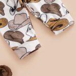 RWYBEYW Western Newborn Baby Boy Cowboy Outfit Boots/Hat/Cow Print Romper Bodysuit+Long Pants +Cap 3Pcs Summer Clothes Set - Image 7