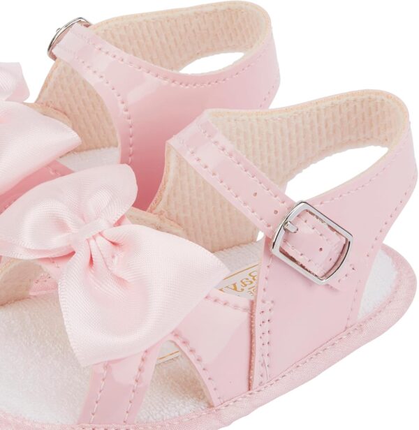 Baby Sandals - Baby Girl Sandals, Soft Sole Baby Pram Shoes For Summer, Baby Girl Pre Walker Shoes, Baby Girls Shoes for Holidays, Made in the UK - Image 4