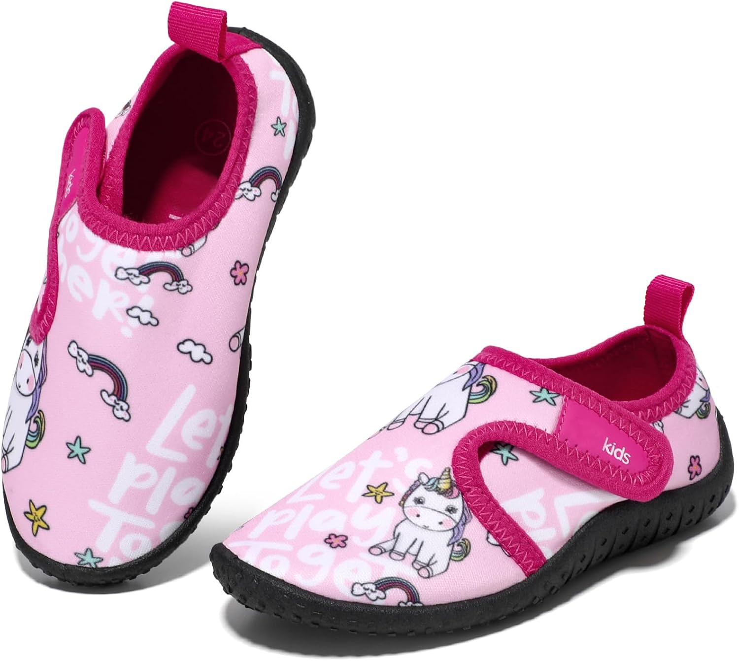 71f3NuD9tL._AC_SL1500_.jpg STQ KIDS Water Shoes Beach Shoes Qucik Dry Non-Slip for Summer - Image 1