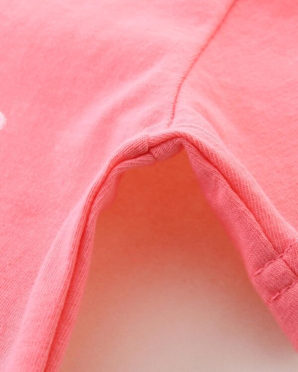 TCWWBB Toddler Girls Summer Short Outfits Clothes Set Kids Unicorn Bunny Animal Print Short Sleeve Cotton T-Shirt Dresses Tops and Shorts 2 Piece Crewneck Sleeveless Clothing Set Age 1-7 Years Old - Image 3