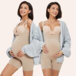 Women's Maternity Bodysuit Pregnancy Shapewear Shorts Bustless Sleeveless Tank Top Belly Support Rib Romper Jumpsuit - Image 6
